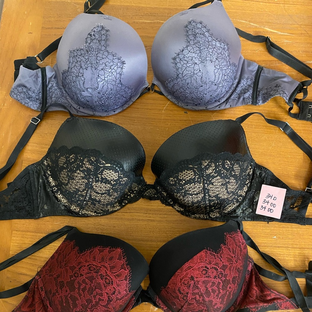 3 Victoria’s Secret  bras